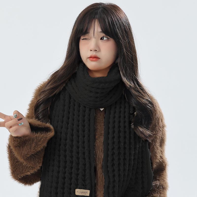 Damen Koreanischer Strickmützen- und Schal-Set – Winter Warm, Vielseitiges Design