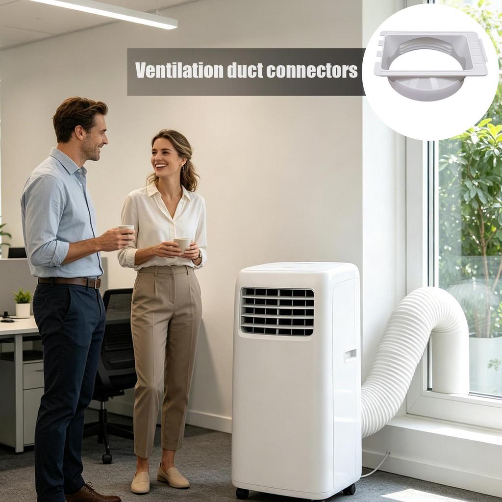 1.9 Inch Vent Tube Interface Adapter AC Exhaust Hose Coupler Portable Air Conditioner Hose Connector For Window Home Workplace