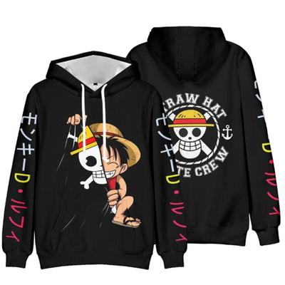 Anime ONE PIECE Sudadera con capucha para hombre y mujer Otoño Informal Sudadera con capucha de moda Monkey D. Sudaderas Luffy Sudadera Hip Hop Ropa