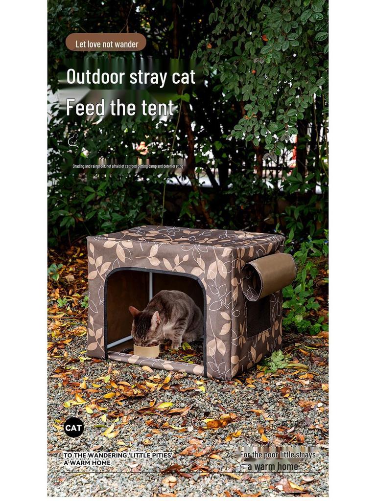 Stray Cat Shelter: Outdoor Waterproof, Rainproof & Warm Enclosed Nest for All Seasons
