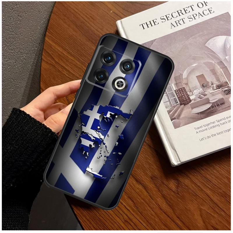 Greece Greek Flag Case For OnePlus 8 9 10 Pro 11 12 9R 10T 10R 12R OnePlus Nord 3 CE 2 Lite CE4 N10 N20 Cover