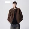 Men's Plaid Patchwork Casual Jacket - American Style Two-Piece Design for Spring and Autumn