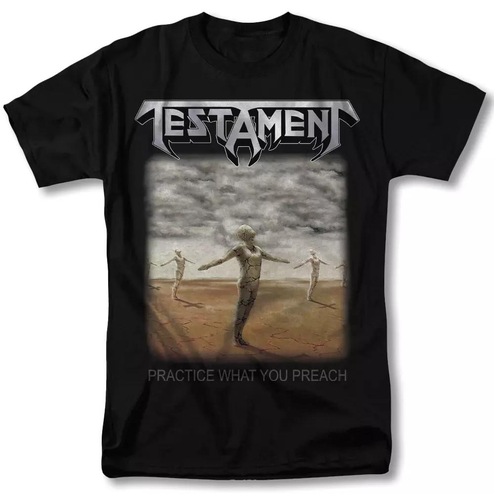 TESTAMENT Репетиция Группы What You Preach Рок-Тур Футболка Полный Размер S-5XL Унисекс Футболка M