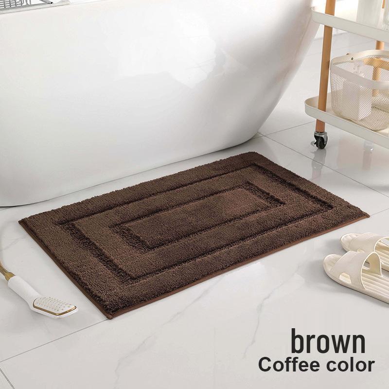 Superfiber Recycled Non-slip Bathroom Mat: Thick Jacquard, Strong Water Absorption
