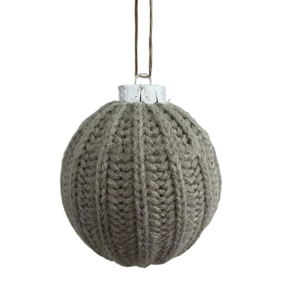 Crochet Ball Christmas Ornaments Handmade Knitted Ball Christmas Tree Ornaments Rustic Hanging Decoration for Winter Holiday Home Decor