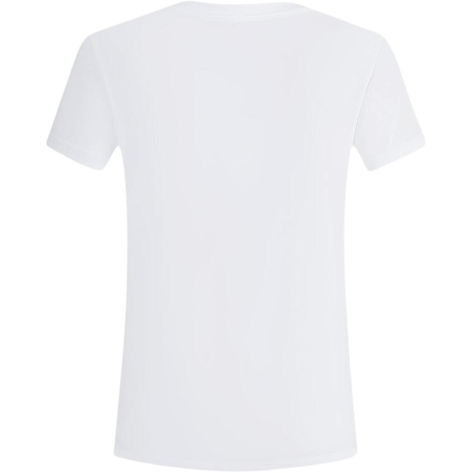 Armani Exchange Padrão de Logo de Letra Gola Redonda Pulôver Manga Curta Camiseta SS24 Feminino camisetas Branco 3DYT48-YJETZ-1000