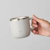 Doshisha Mug for Hot Water, 320ml, Heat-Absorbing Design, Pink Beige, ONZONE (Ondo Zone), for Warming and Cold Sensitivity