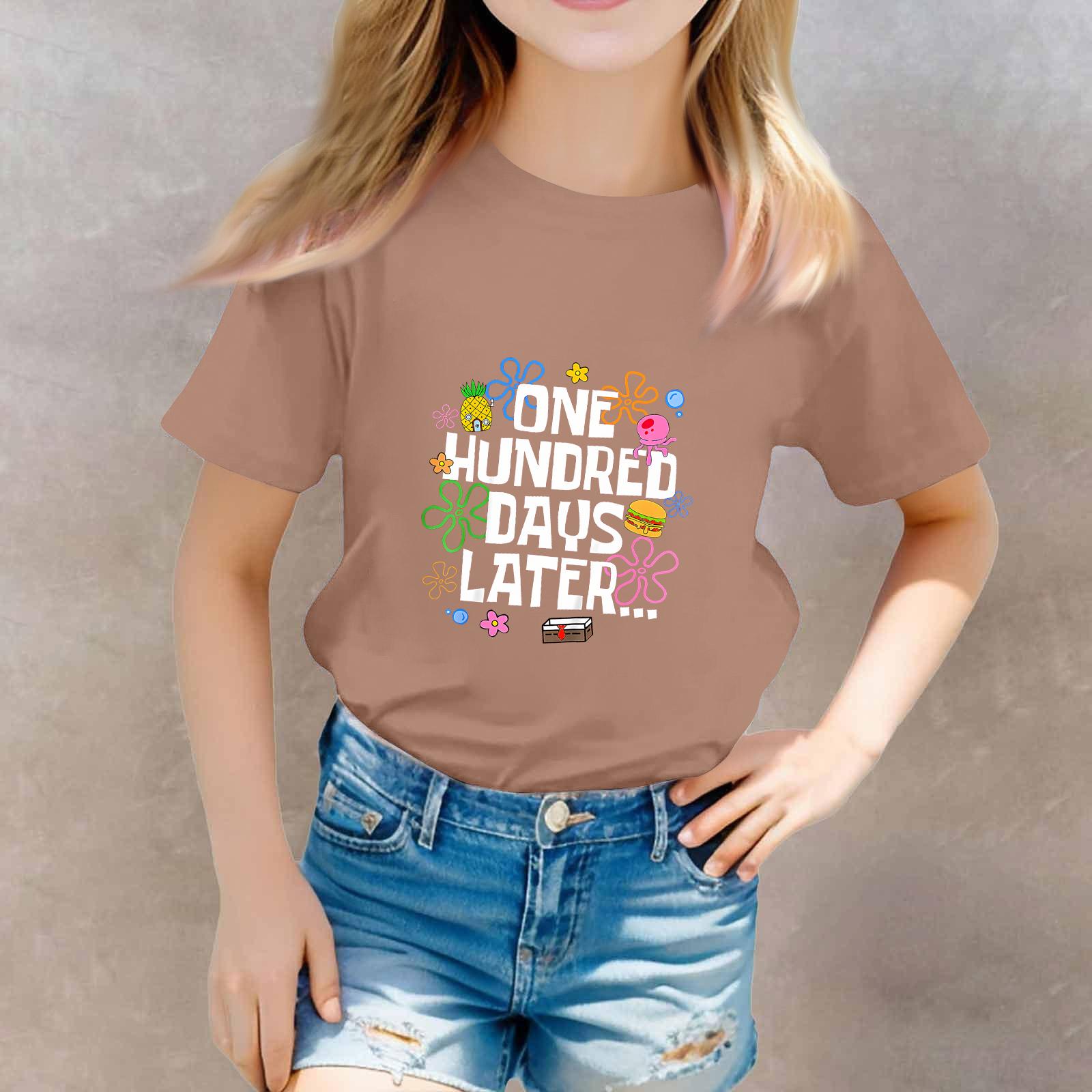 

St. Patrick s Day Toddler Girl Boy T-Shirts Kids Top Boys And Girls Printed Short Sleeved T-shirt 100 кавовий