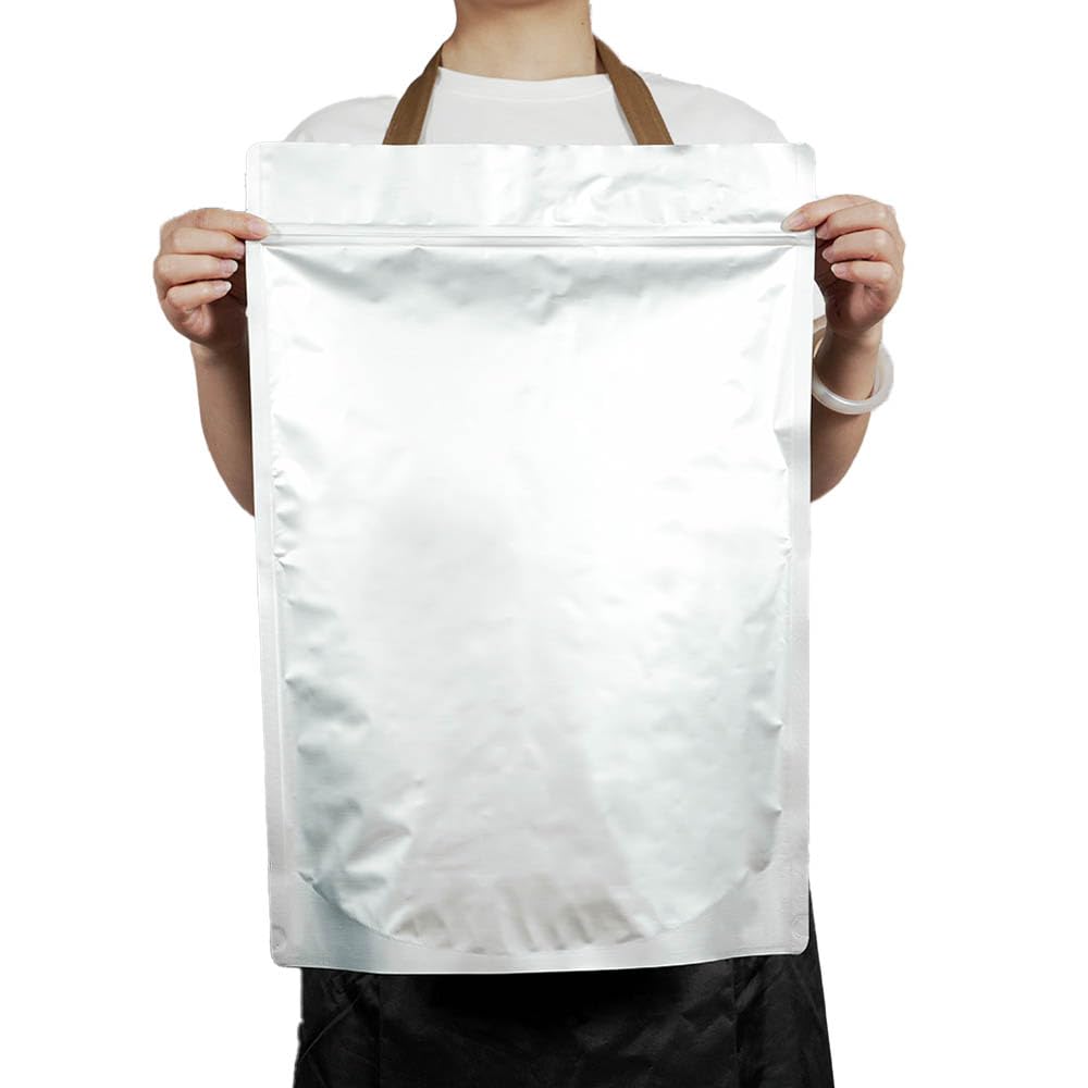 

10 кг рис холодильник для хранения риса рис с алюминиевым мешком для хранения риса, мешок, мешок, самодостаточный контейнер, молния, мешок, светонепроницаемый мешок, белый