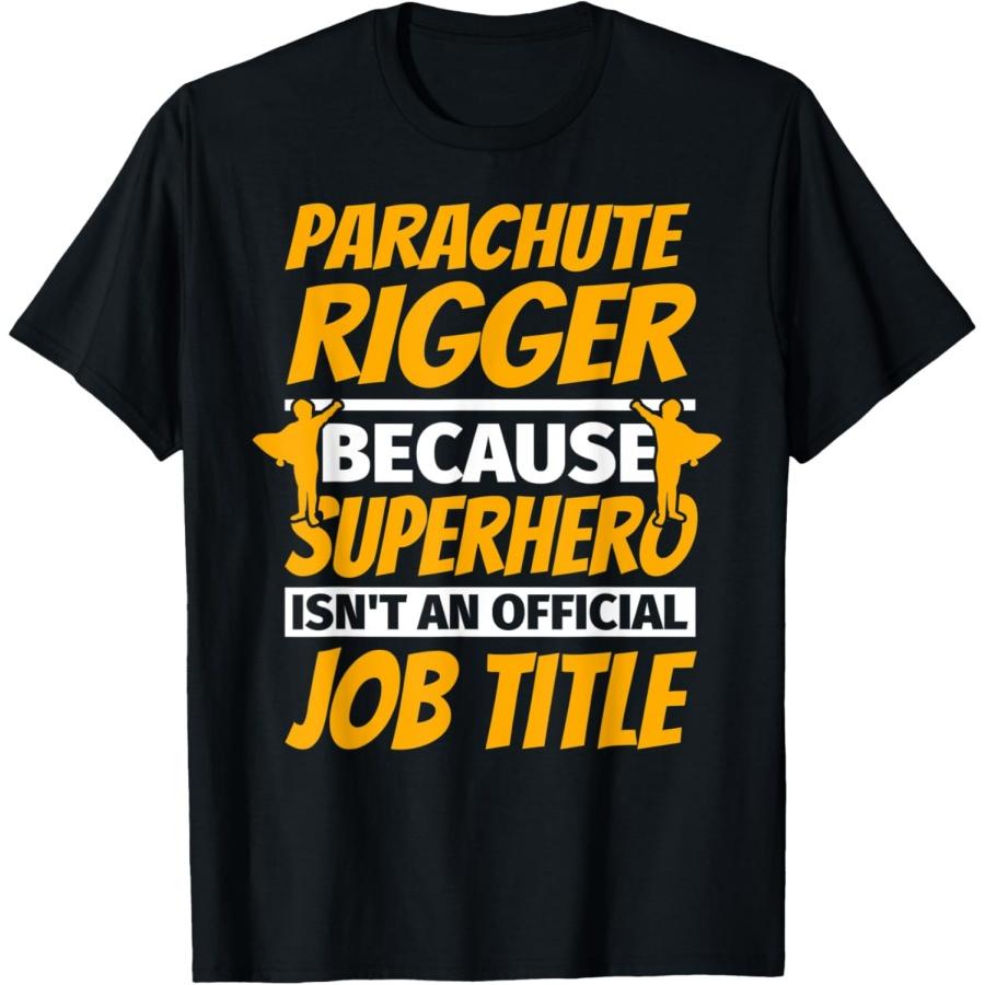 PARACHUTE RIGGER Funny Humor Gift T-Shirt XXXXXL чёрный