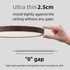Modern LED Ceiling Light Circular Ultrathin Wood Grain Walnut Decorative Light Bedroom Dining Room Living Room Indoor Home Light