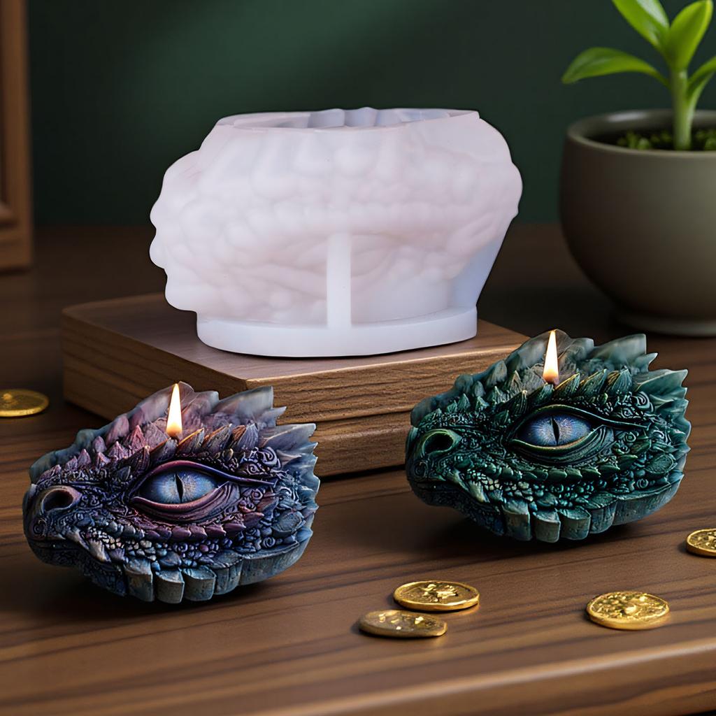 Dragon Eye Silicone Molds Candle Molds for Candle Making 3D Resin Molds