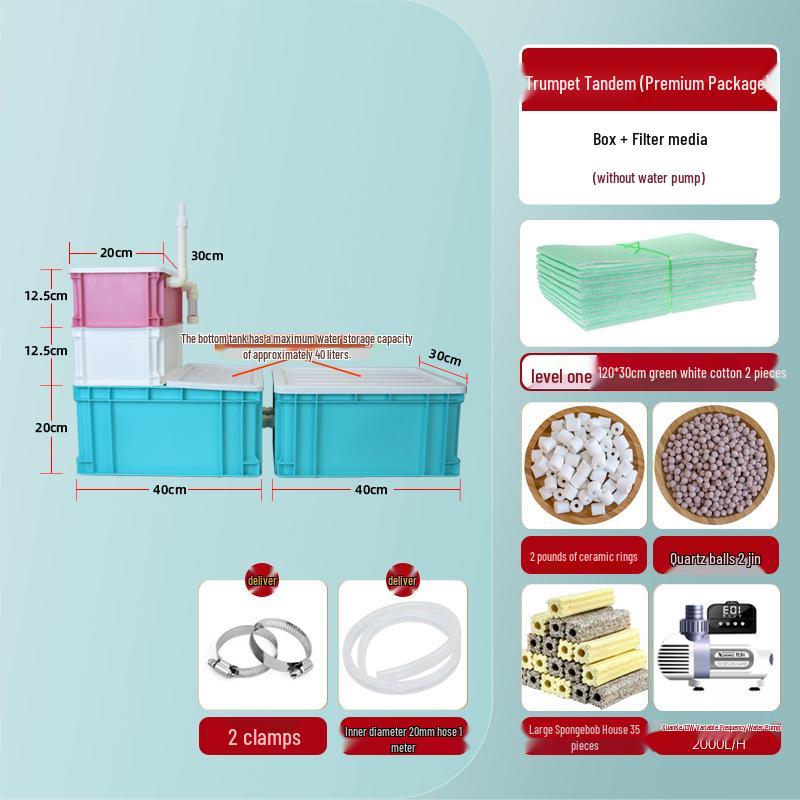 DIY Fish Tank Trickle Filter: Modular Dry-Wet Separation Box for Bottom Filtration
