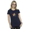 DC Comics Womens/Ladies The Flash Lightning Logo Cotton T-Shirt