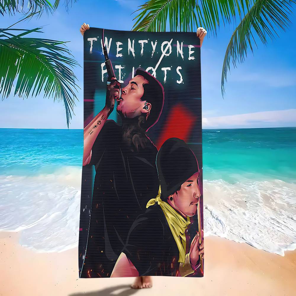 Band Twenty One Pilots Big Microfiber Beach Towels Quick Dry Towel Sand Beach Towels Pool Towel For Travel Swim Pool Yoga