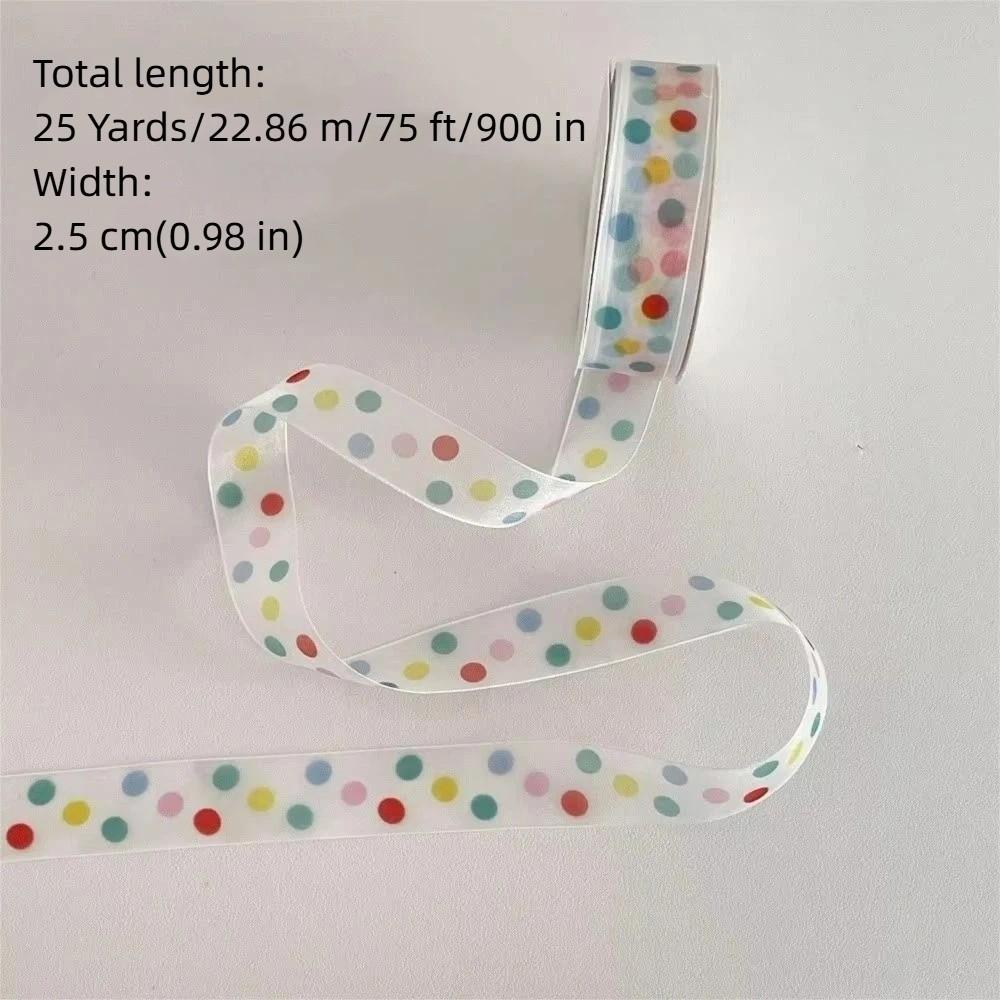 25 Yards Gift Box Wrapping Ribbon Children's Day Decoration Ribbon Cake Decoration