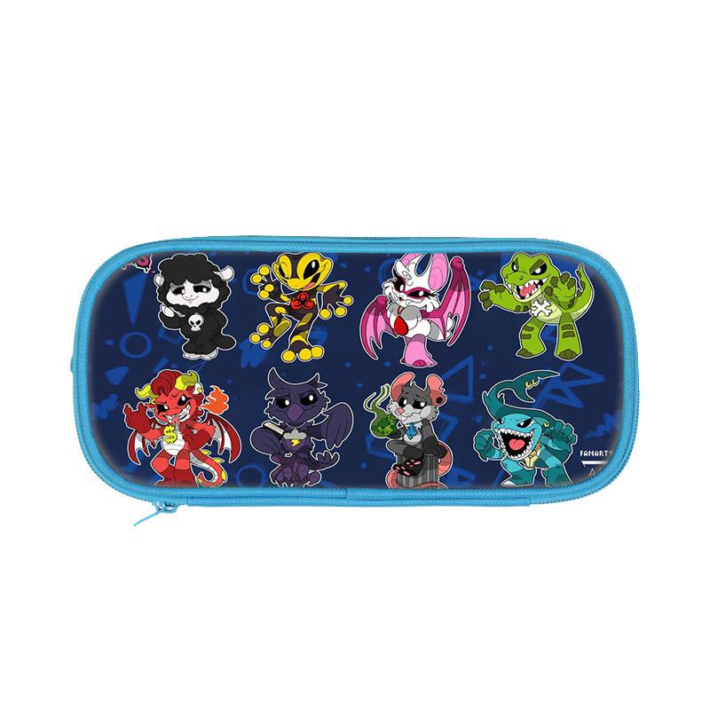 Nightmare Critters Double Layer Pencil Case With Nylon Material For Students And Kids