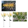 J-ouuo 2 Stück Rapsblumen-Solarleuchte IP44 Wasserdicht Solarbetriebene Blumen-Garten-Erdspießleuchte für Hof Veranda Zaun Terrasse