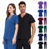 Unisex Quick-Dry V-Neck Surgical Gown for Dental Clinic