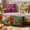 Flower Cushion Cover Soft Plush Fabric DoubleSided Printed Cushion Covers for All Seasons Modern Home Decor