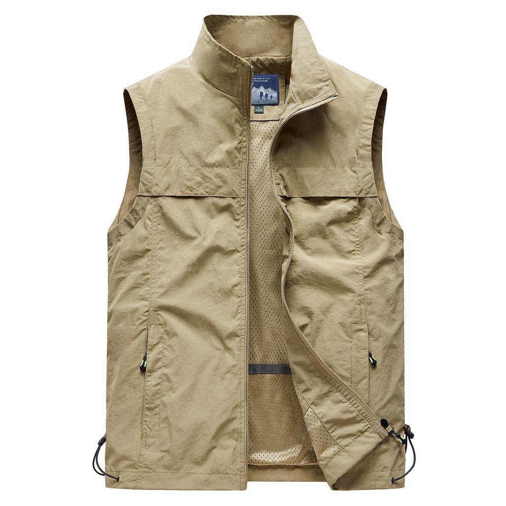 Men's Classic Outdoor Fishing Vest Waterproof Breathable Fishing Vest