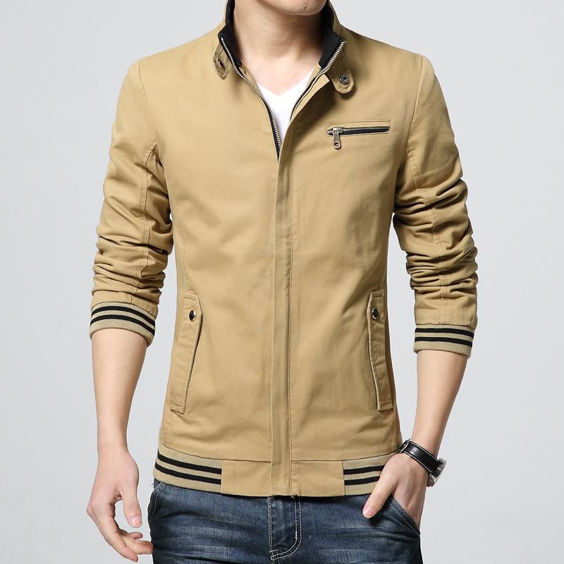 Spring and Autumn new men's jacket handsome trendy versatile casual jacket washed cardigan top