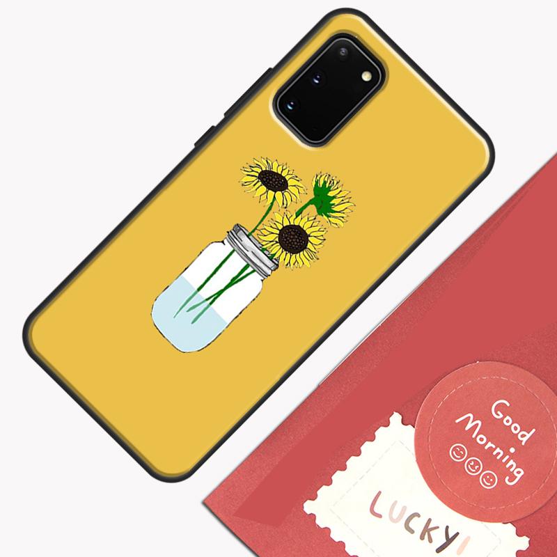 Daisy Sunflower Floral Flower Phone Case For Samsung Galaxy S23 S26 Ultra S20 S21 S22 S24 S25 Plus S10 S25 FE Cover Shell