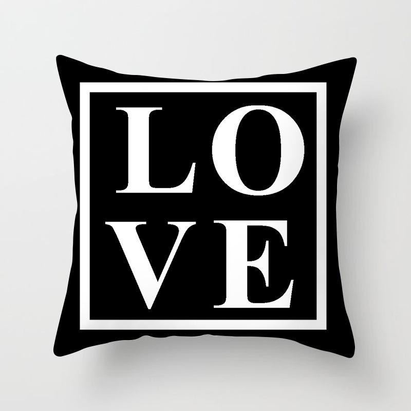 Valentine'S Day Love Pattern Throw Pillow Cover With Short Plush Print Living Room Sofa Decoration Cushion Cover Pillow Covers