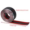4M Universal Body Side Molding Belt Exterior Protector Roll Black Chrome For Pick Up Truck