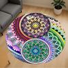 1pc Mandala Yin Yang Round Chair Mat Area Rug - Non-Slip, Floor Mat for Office, Bedroom, and Indoor Decor C1125034