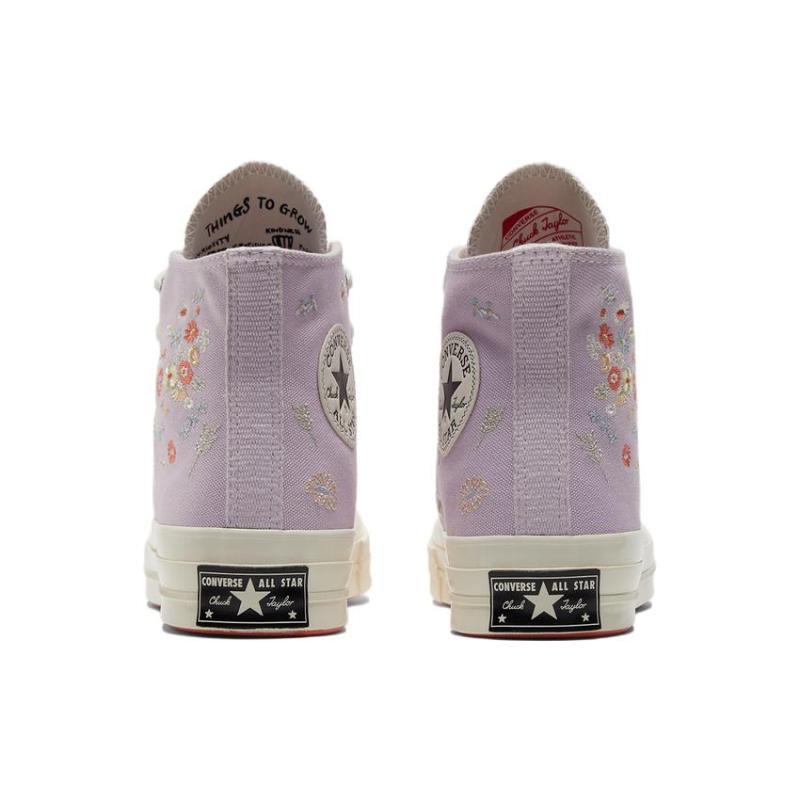 Converse Chuck Taylor All Star 70 Hi Embroidered Floral Pale Amethyst Women's