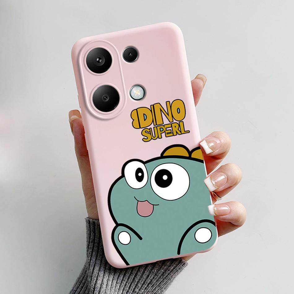 For Poco M6 Pro 4G Case Silicon Cover Soft Bumper for Xiaomi Poco M6 Pro M6Pro 4G Global Phone Cases M 6 Pro Cartoon TPU Shells