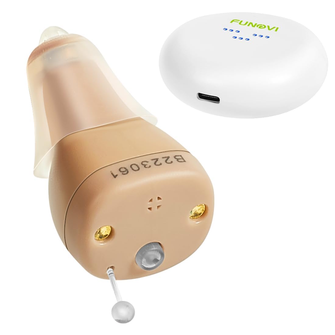 

Мини слуховой аппарат Shuonki для комфортного перезаряжаемого цифрового компактного усилителя звука с шумоподавлением и легким весом, подходит для родителей