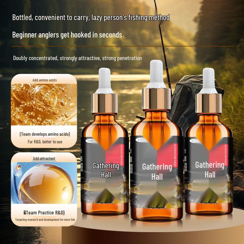 Gudao Xiangju Yitang 50ml Aditivo de Pesca de Alta Concentración para Peces de Agua Dulce: Carpa Crucian, Carpa de Hierba, Bagre Amarillo.