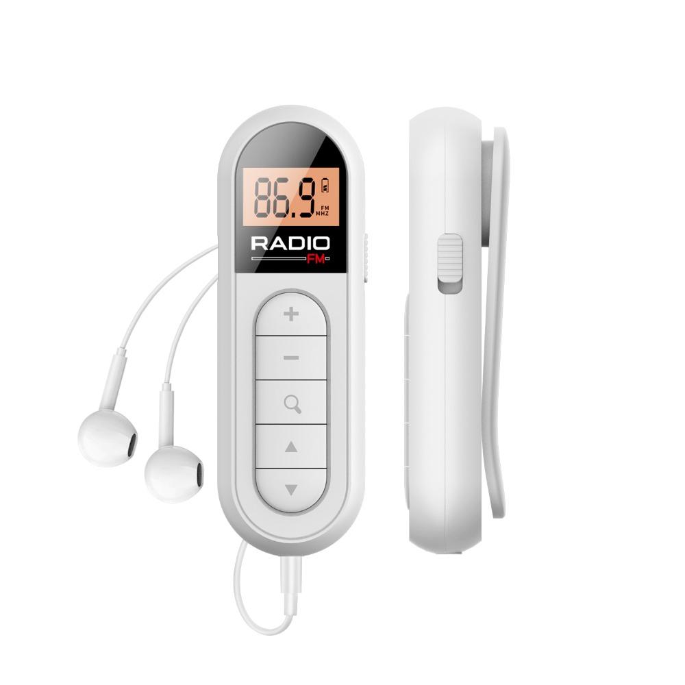Best Reception FM Portable Radio Digital Tuning Mini Clip FM Radio Pocket Radio For Meetings