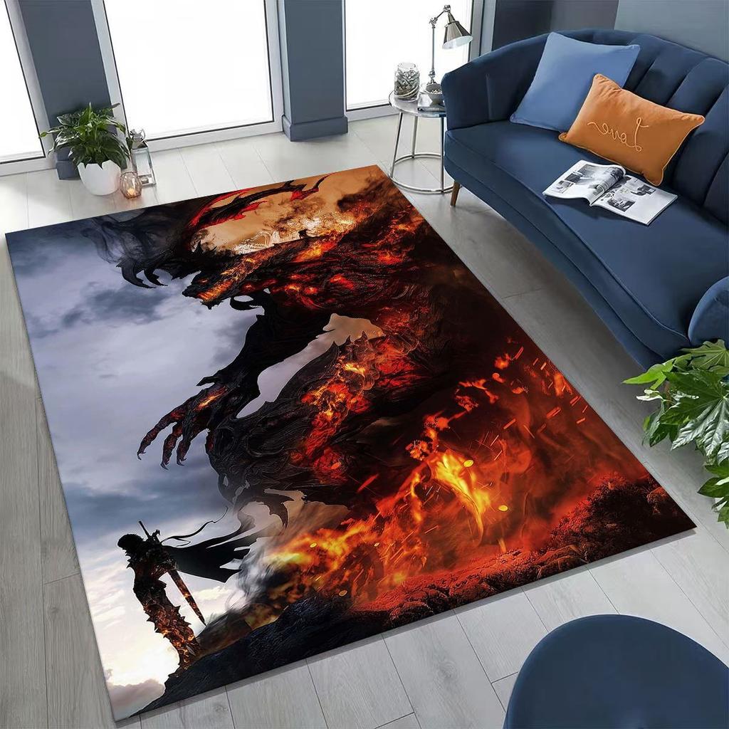 Kreslený herní koberec Final Fantasy Sephiroth Cloud Tifa do ložnice, obývacího pokoje, k pohovce, dekorace na vchodové dveře, velká protiskluzová podložka