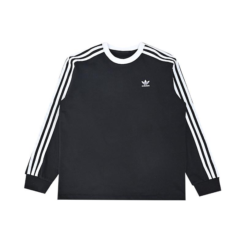 Adidas Originals Comfortable Striped Round Neck Pullover Long Sleeve T-Shirt Kids tops KW9607 140