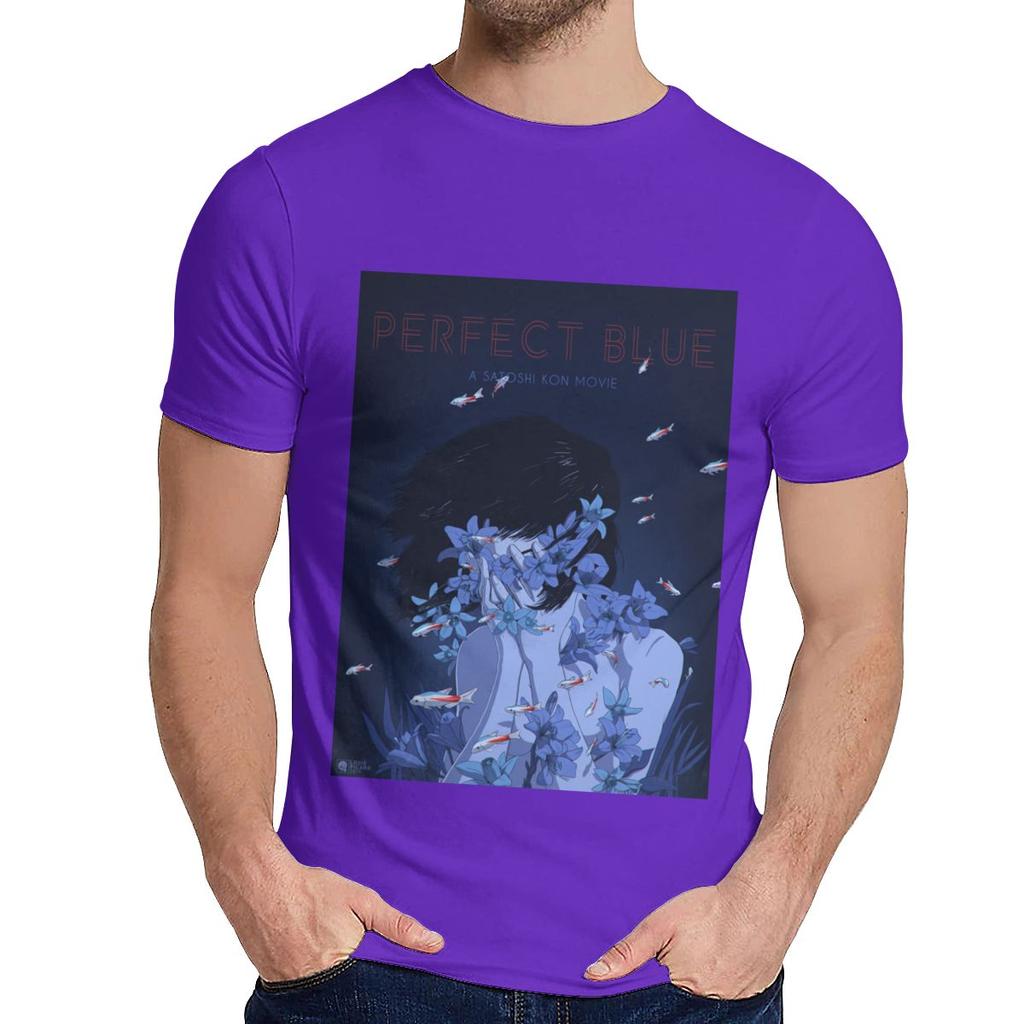 Round Collar Amazing Perfect Blue Satoshi Kon Anime 1997 T Shirt Hip Hop Unisex Soft Slim