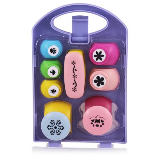 1 Set Craft Hole Punch 8 Patterns Kids Adults Beginner DIY Scrapbook Paper Shape Puncher Decorative Arts Crafts Scrapbooking Handcraft Tool