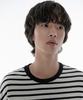 MUSINSA STANDARD Breton Stripe Relaxed Long Sleeve T-Shirt [White/Black]