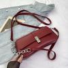 Fashion Leather Shoulder Bag for Women 2024 New Designer Top-Handle Crossbody Bag with Chain Elegant Versatile Purse for Work