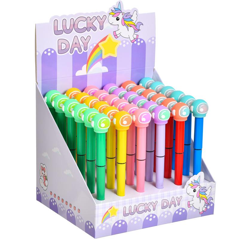 36Pcs Cute Cat Paw Shaped Straight Liquid Ballpoint Pen for Office Work, Brushing Questions, Signing Writing, Diaries, Notes, Student Classroom Prize