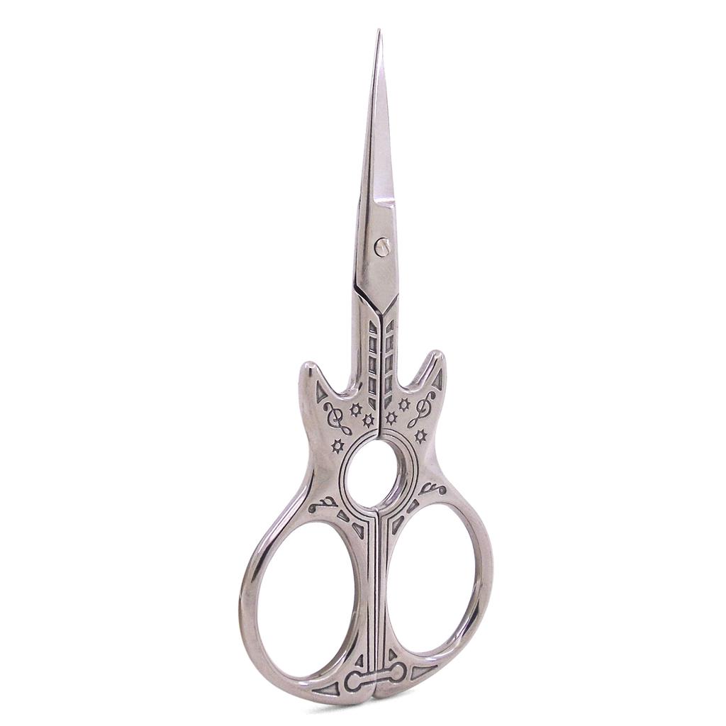 Gitarrenförmige Edelstahl-Schneiderschere für Nailart, Nähen, Stickerei, Handwerk, Kreuzstich, DIY-Werkzeuge
