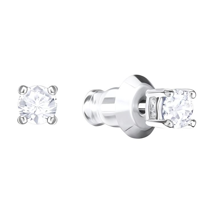 Swarovski Attract Round Pierced Earrings Women earrings White 5408436