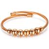 Steel Wire round Beads Symmetrical Open Sliding Bracelet Three-Color Elastic Bracelet
