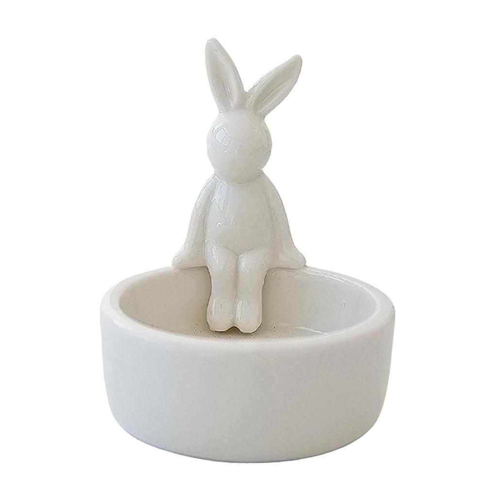 Cartoon Animal Candle Holder with Adorable Bunny Design Home Decor Suitable for Living Room Bedroom