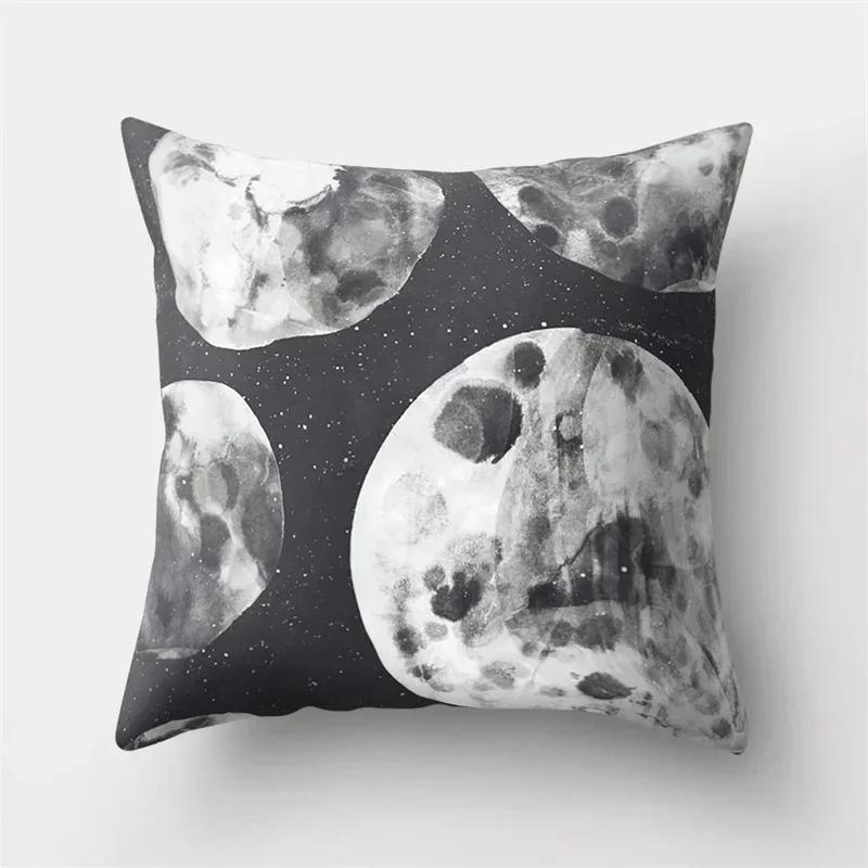 Cartoon Spacecraft Cushion Cover Spaceman Polyester Pillow Cases Astronaut Rocket Cushion Cover Sofa Home Decoration