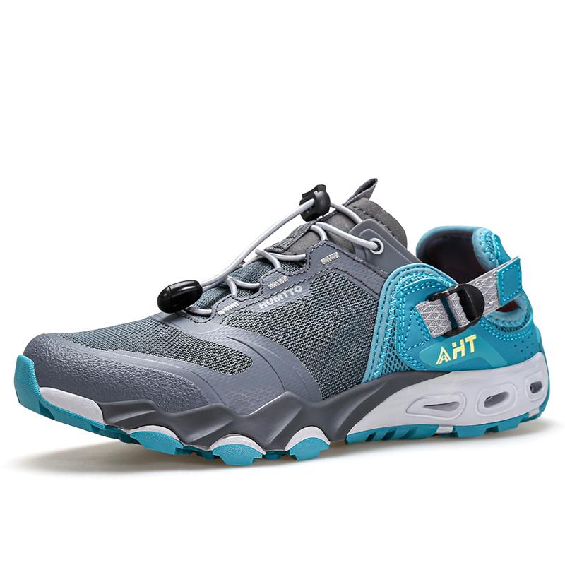 HUMTTO Pantofi de drumeție de vară, la modă, în aer liber, cu uscare rapidă, sandale de plajă pentru bărbați, respirabili, anti-alunecare, cu apă de munte, pantofi pentru bărbați