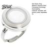 Unique Ring with Storage Box Round Photo Locket Adjustable Holds