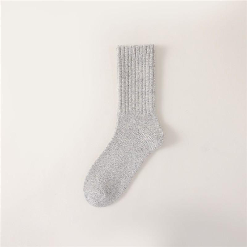 Șosete groase de iarnă pentru bărbați, din lână și catifea, cu tub mediu - super calde, absorbante de transpirație, din cașmir lung